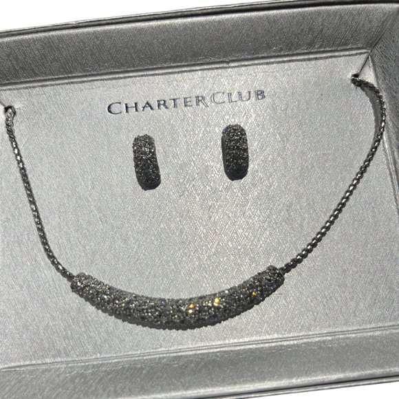 STUNNING Brand New in Box Charter Club  Earrings and Necklace Jewelry Set NWT - Picture 4 of 6